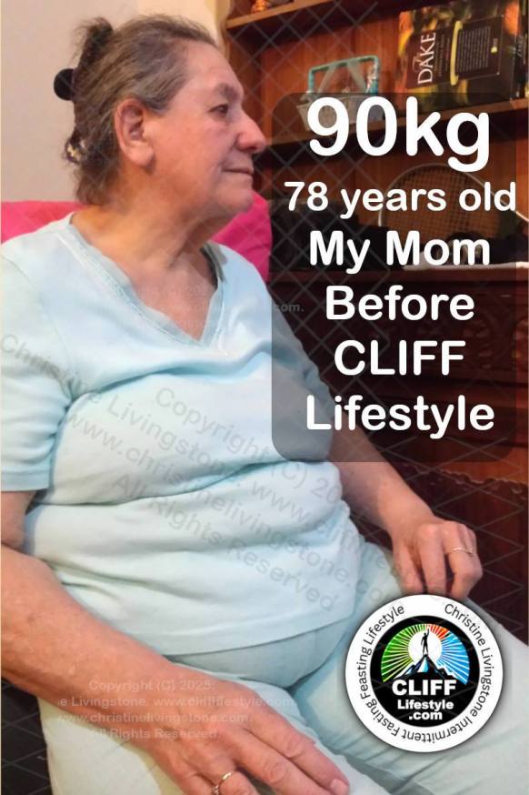 Mom sheila, 90kg BEFORE CLIFF Lifestyle